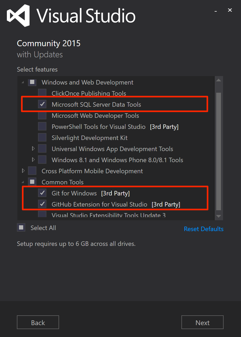 does ssdt come with visual studio for mac 2017